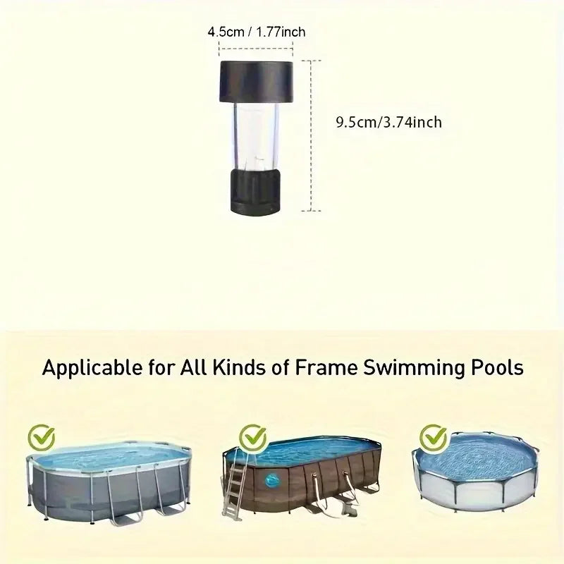 Solar Hanging LED Pool Light – IP44 Waterproof, Warm White Glow