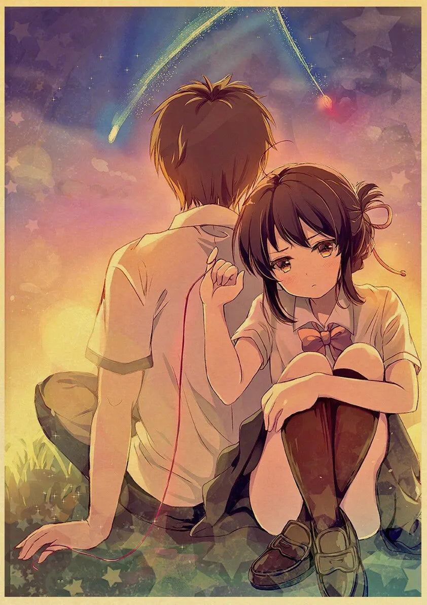 Your Name Anime Poster – Shinkai Makoto Canvas Wall Art