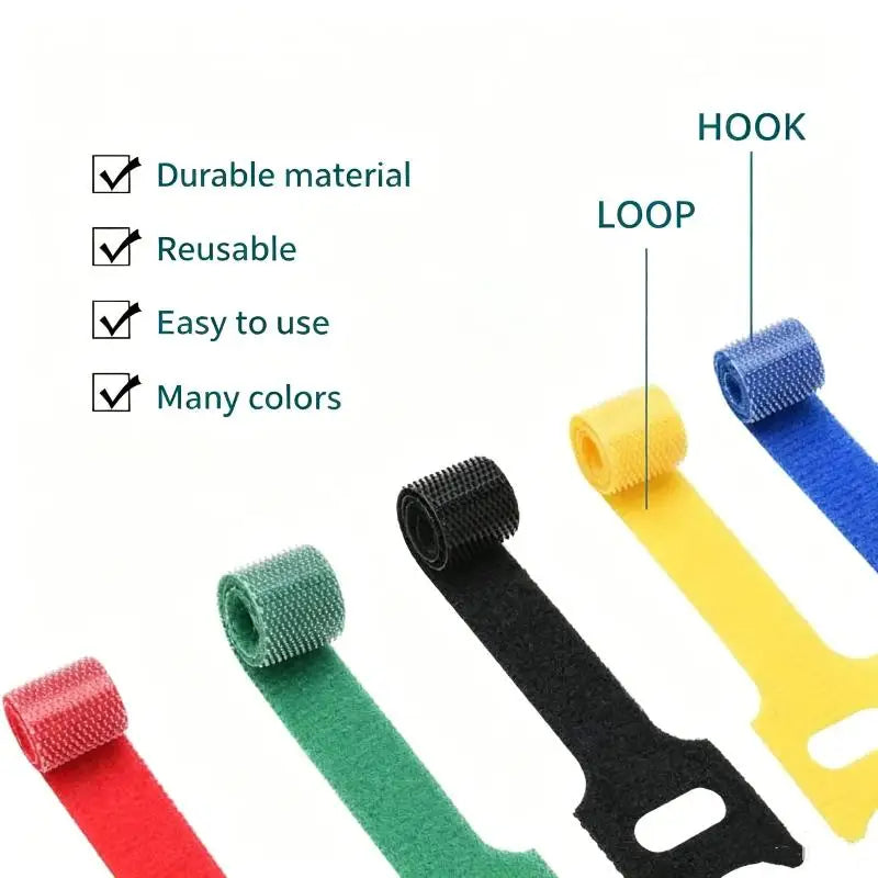 50pcs Reusable Cable For Untangled Cables Charging Cables And Other Cable Management Items Peaceful Pleasures Health and Wellness