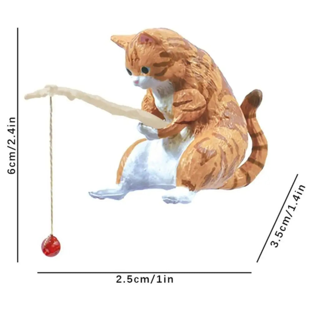 Fishing Cat Miniature Figurine – Aquarium, Bonsai & Desk Decor