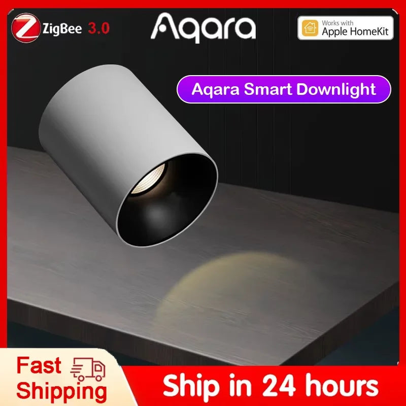 Aqara T1 Downlight Dimming Round Light Zigbee 10W Beam Angle 24°36° Adaptive Lighting Dimming Smart Home for Aqara App Homekit Peaceful Pleasures Health and Wellness