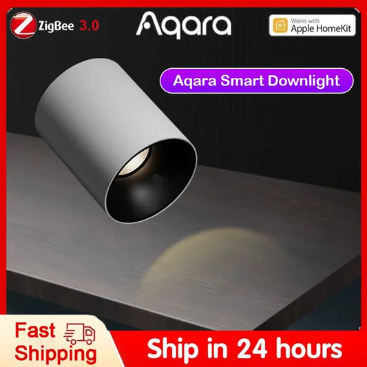 Aqara T1 Downlight Dimming Round Light Zigbee 10W Beam Angle 24°36° Adaptive Lighting Dimming Smart Home for Aqara App Homekit Peaceful Pleasures Health and Wellness