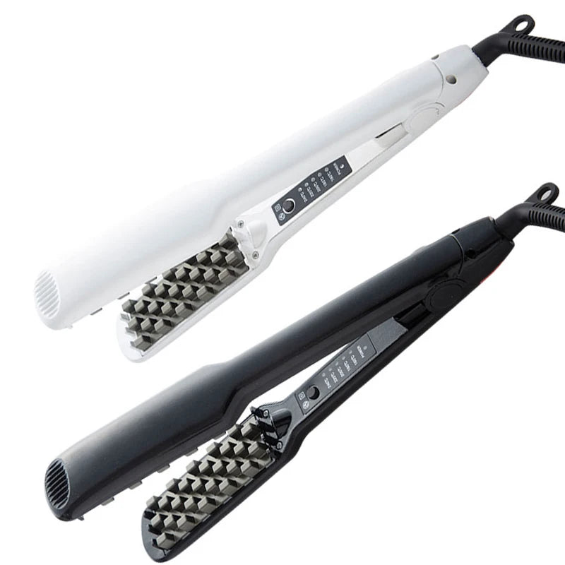 Ceramic Hair Volumizer Crimper Iron with LCD Display
