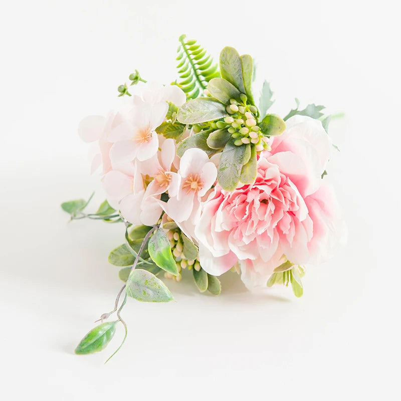 Artificial Silk Peony Bouquet | Wedding & Home Decor Flowers
