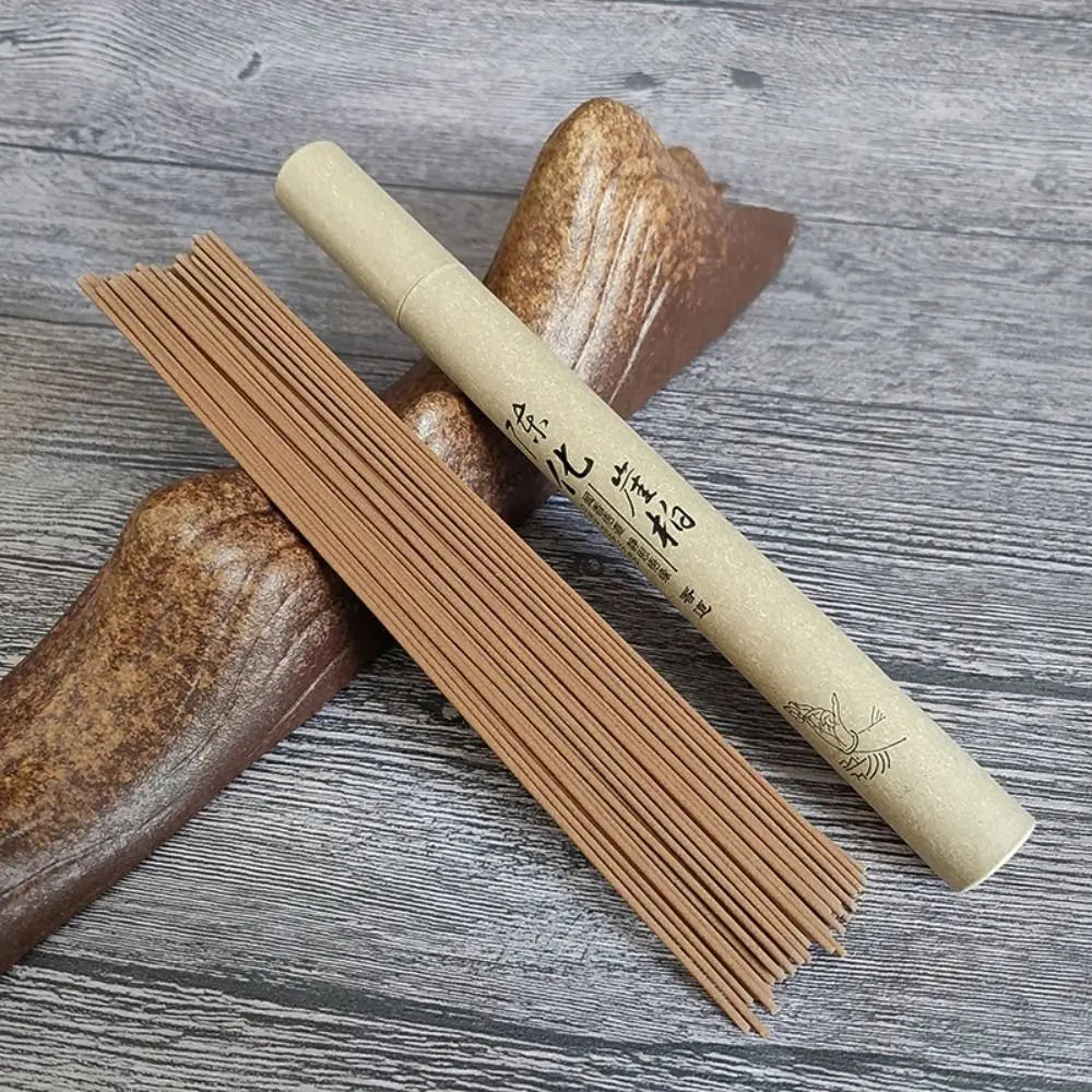 1/2Box Sandalwood Mugwort Scent Incense Stick Tranquilize Mind Home Office Bedroom Refreshing Scent Natural Sleeping Aiding Peaceful Pleasures Health and Wellness