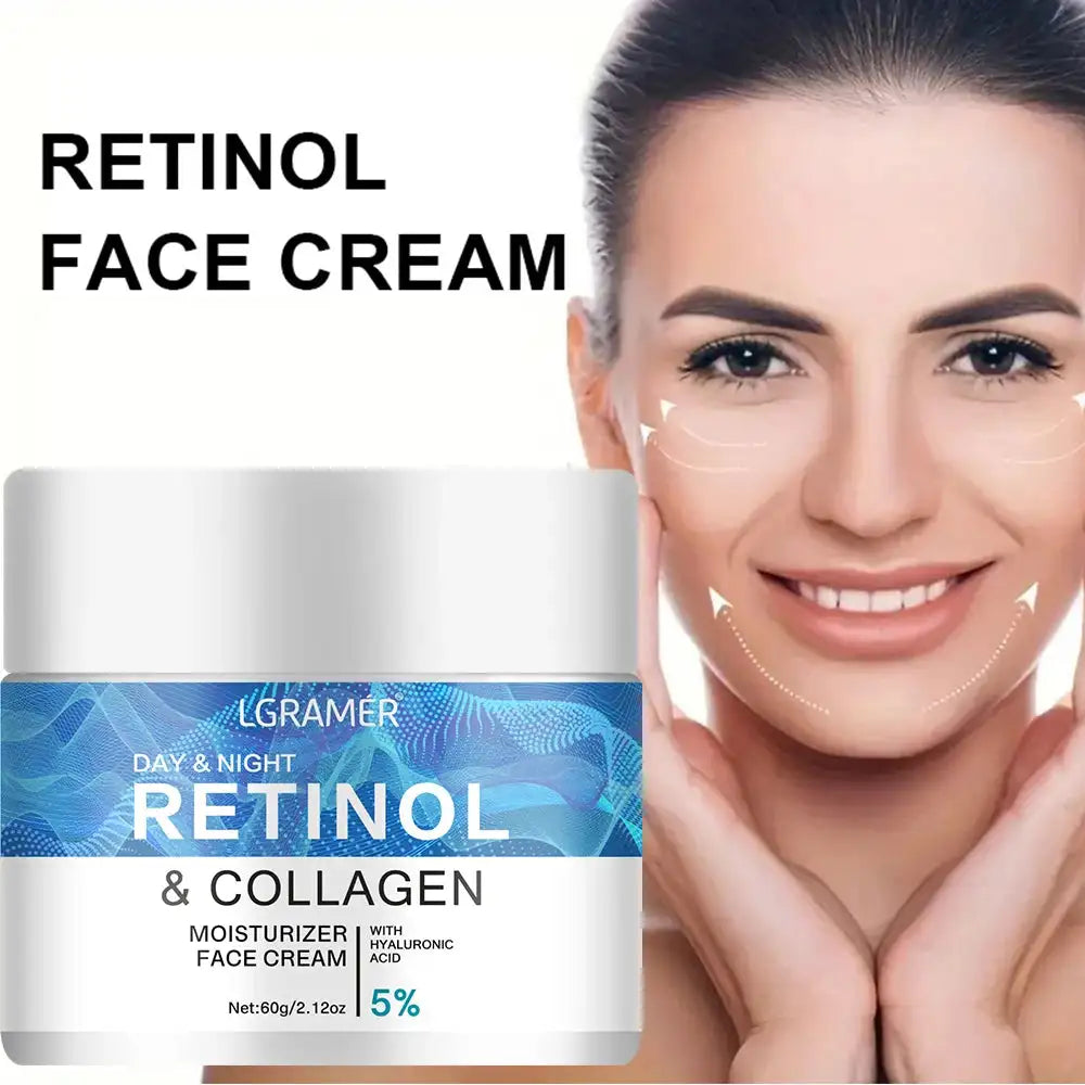 Retinol Firming Face Cream Lifting Neck Anti-aging Remove Wrinkles Night Day Cream Moisturizing Facial Serum Body Skin Care Peaceful Pleasures Health and Wellness