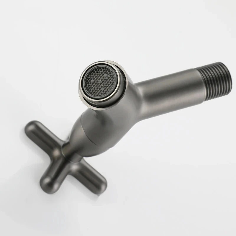 Wall Mount Brass Basin Faucet | Single Cold Water Tap