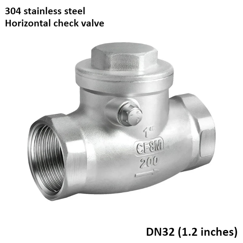 304 Stainless Steel Swing Check Valve – 2/3/4/6 Point Threaded