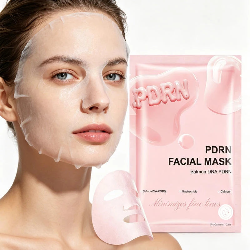 Salmon DNA PDRN Facial Mask Deep Hydrating Moisturizing Firming Collagen Nicotinamide Nourishing Korean Skin Care Face Mask Peaceful Pleasures Health and Wellness