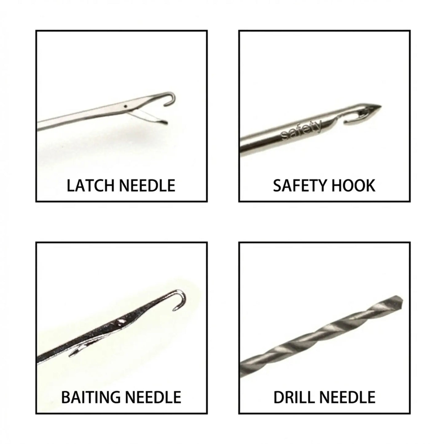 5Pcs High-Carbon Steel Fishing Tool Set Including Baiting Needles Drilling Needles and Knotting Needles For Outdoor Fishing Peaceful Pleasures Health and Wellness