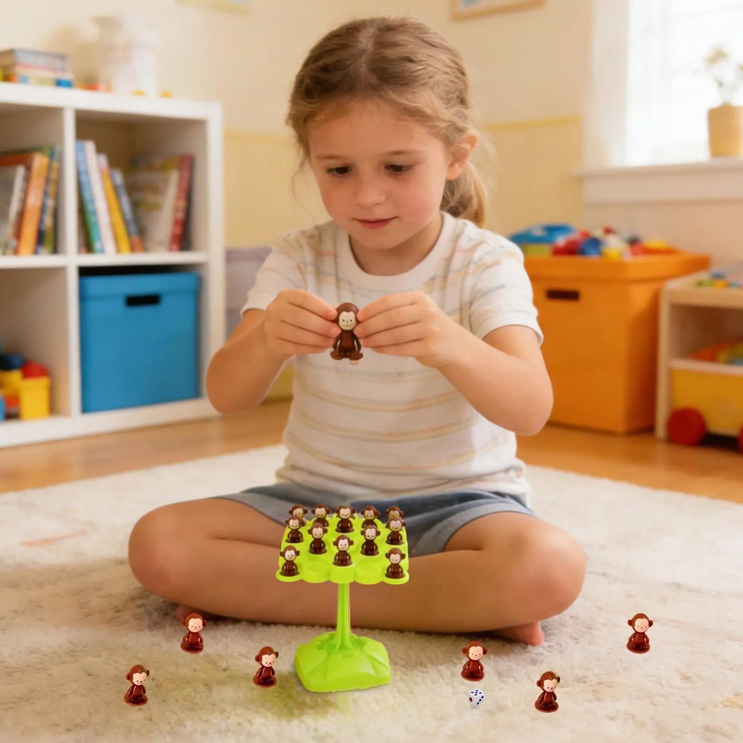 Monkey Balance Tree Toy | Montessori Math Game for Kids