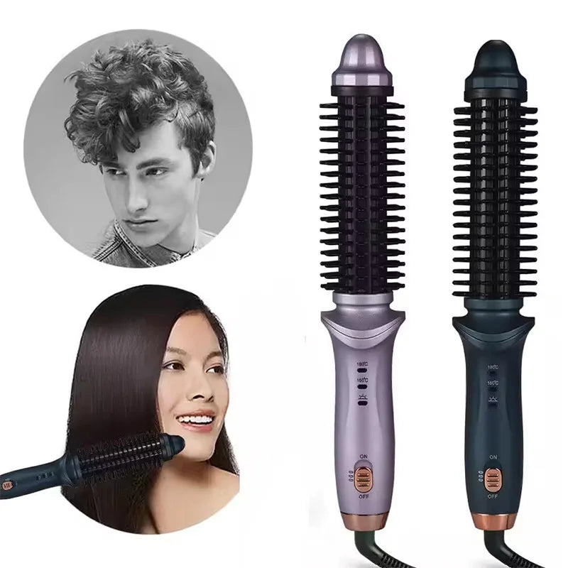 Professional Curling Iron Long Hair Straightener And Curler 2 In 1 Twist Ceramic Hair Rollers Set Curlers Peaceful Pleasures Health and Wellness