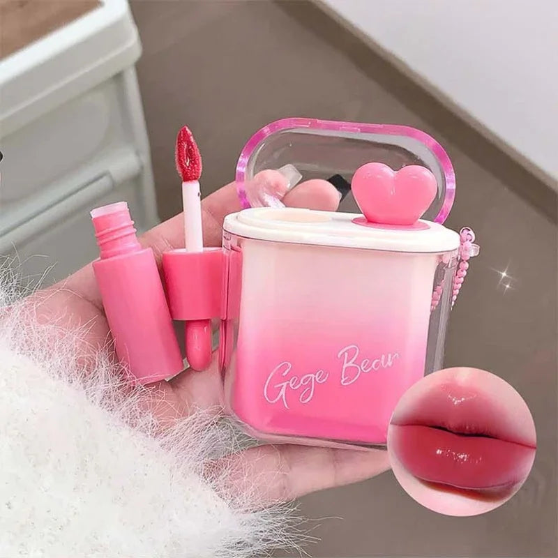 Rose Pink Matte Velvet & Mirror Lip Gloss Kit | Long-Lasting