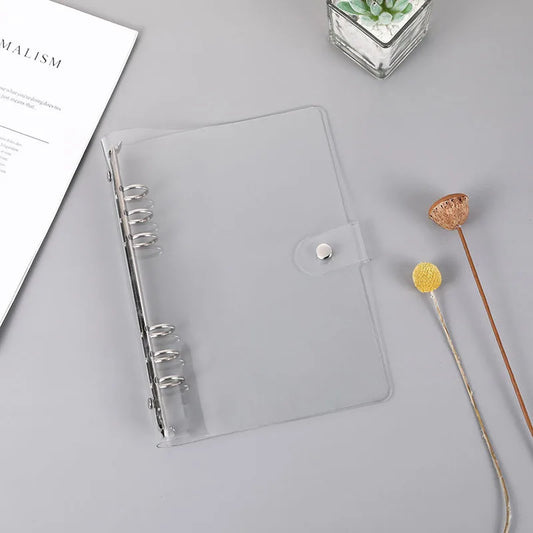 Transparent Plastic Ring Binder Planner – A5/A6 Loose Leaf Ring Binder Planner Oasis Select A5