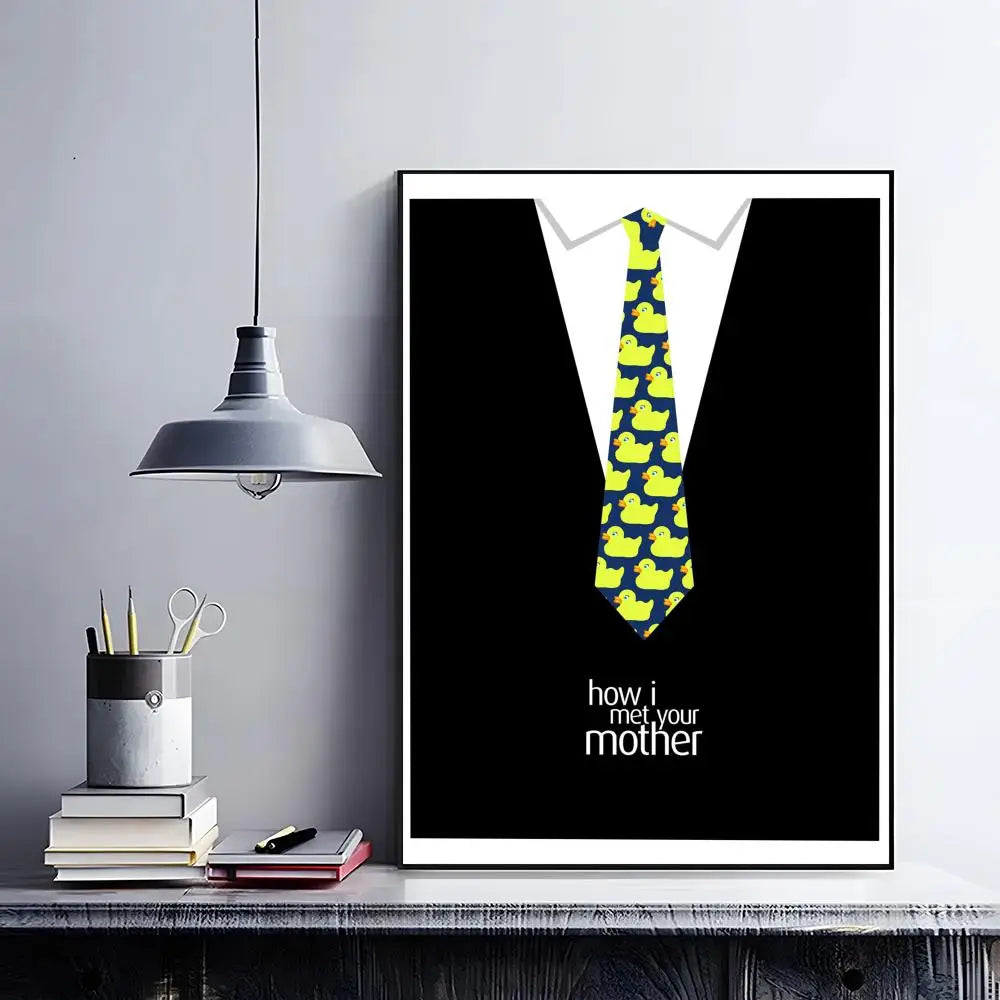 How I Met Your Mother Poster – HD Self-Adhesive Wall Art Wall Art Poster Peaceful Pleasures Health and Wellness Black7 15X20cmNoframe