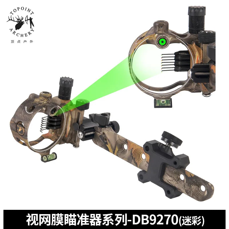 Topoint 5 7 Pin Bow Sights Compound Archery Sight DB Series Retina