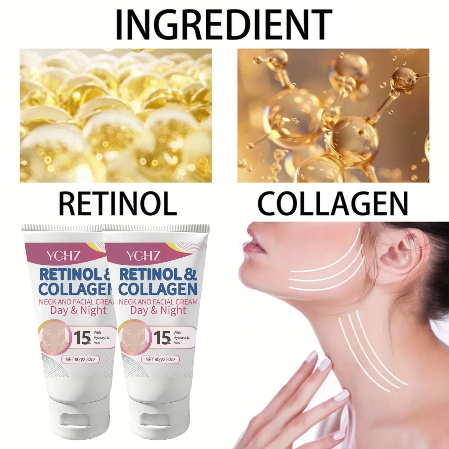 Retinol & Collagen Neck Firming Cream – Day & Night Moisturizer