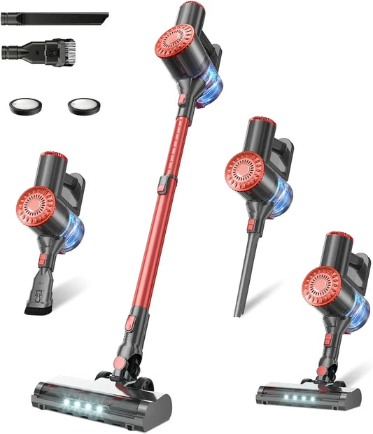 Self-Standing Cordless Stick Vacuum – 40KPA, 8-in-1, Anti-Tangle Vacuum Cleaners Peaceful Pleasures Health and Wellness United States