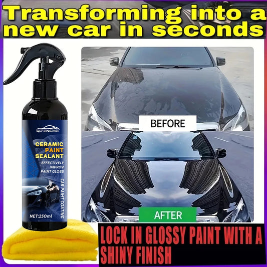 3-in-1 Ceramic Coating Spray – Hydrophobic Car Wax & Paint Care Ceramic Coating Spray Oasis Select