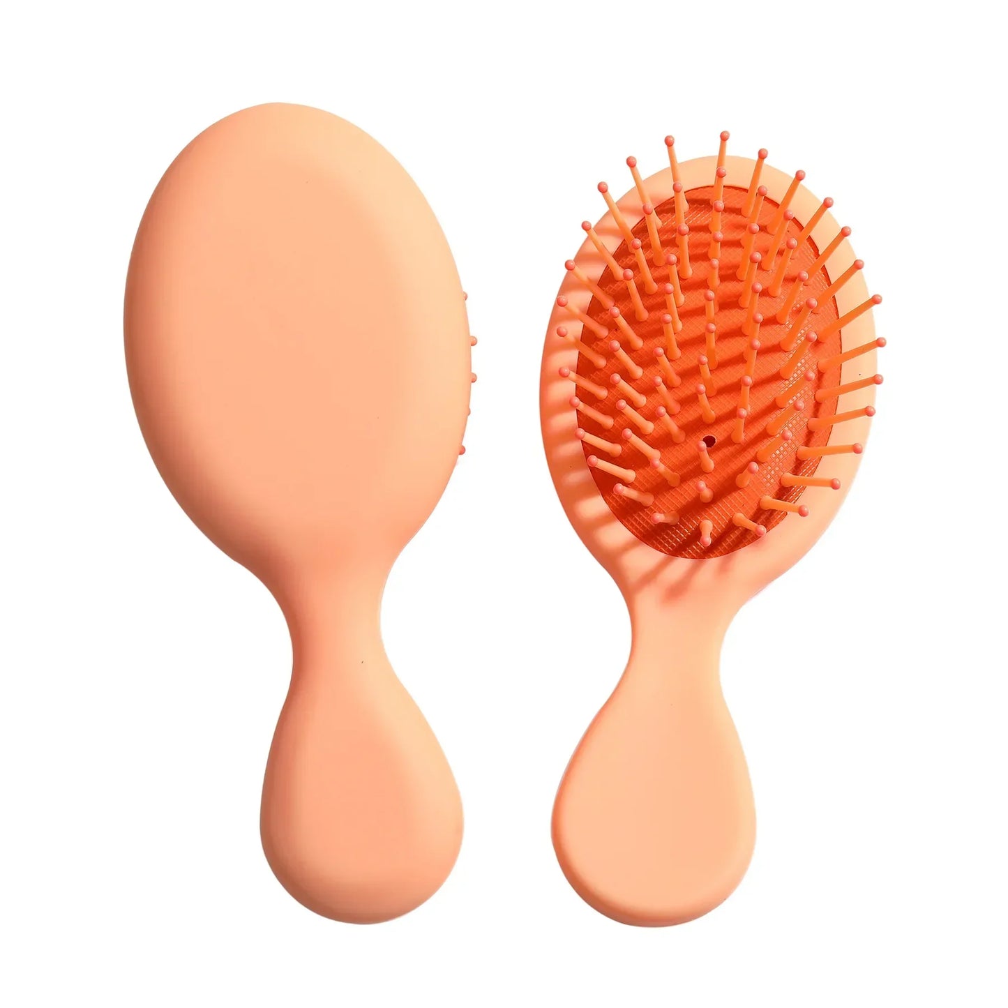 Infant Head Massager Airbag Comb Printing Air Cushion Cartoon Rainbow Pony Hairdressing Peaceful Pleasures Health and Wellness Orange