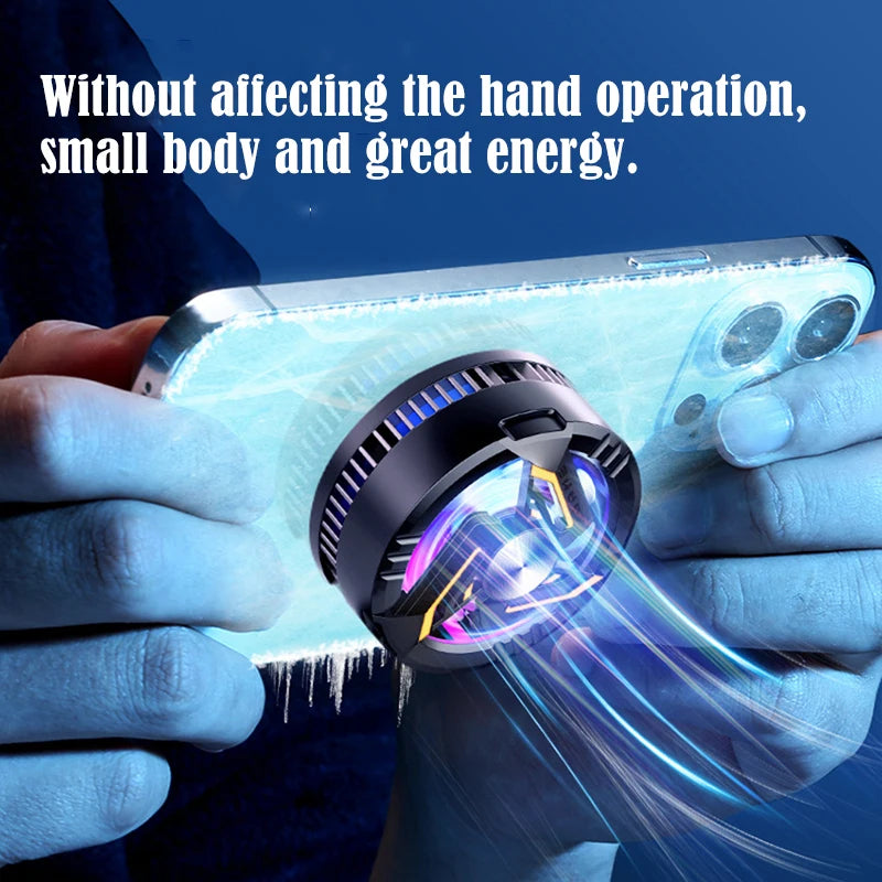 Magnet Attraction Wireless Phone Cooler Semiconductor Radiator Portable Cooler For Cell Phone Cooler Gamer For Cell Phone Peaceful Pleasures Health and Wellness