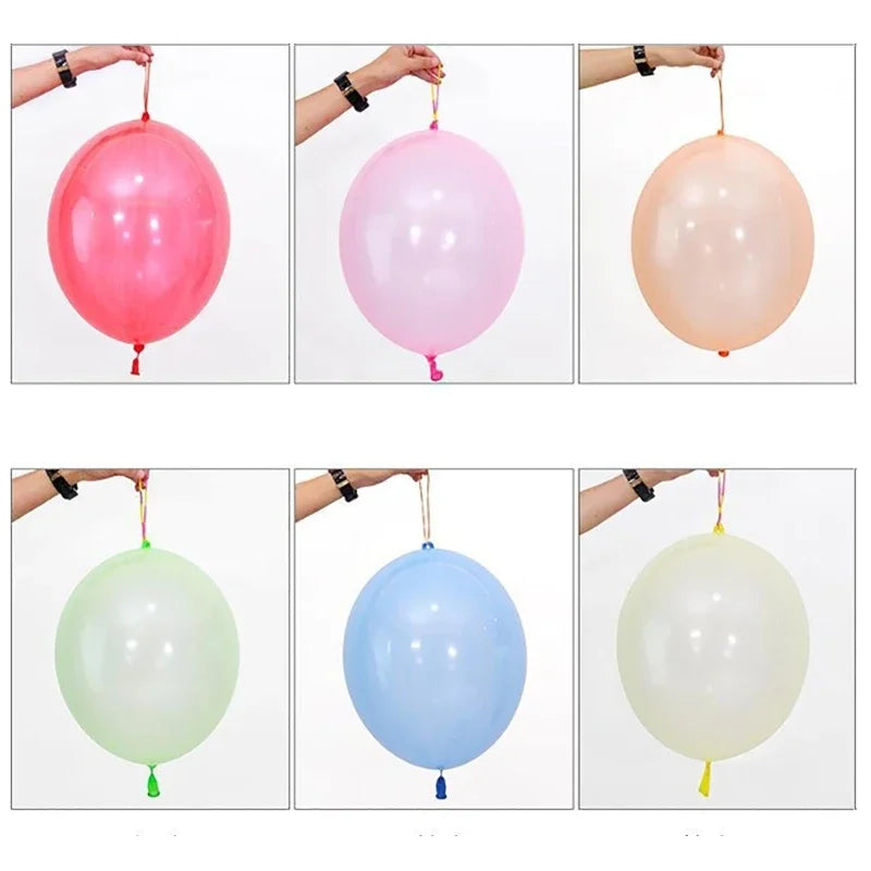 10/20/50pcs Punch Balloon with Rubber Bands Handle Punching Balloon Birthday Parties Favor For Kids, Parties Peaceful Pleasures Health and Wellness