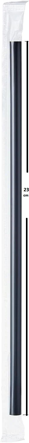 Colorful Black or Clear BPA Free Plastic Straws 6mm Diameter Individually Wrapped for Coffee Tea Liqor in Party Office Home Use Peaceful Pleasures Health and Wellness Black 23cm 200pcs