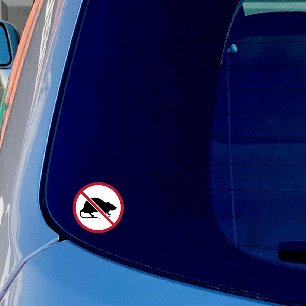 6Pcs 2inch No Rats Sticker And Decal for Decal Car Windows Peaceful Pleasures Health and Wellness