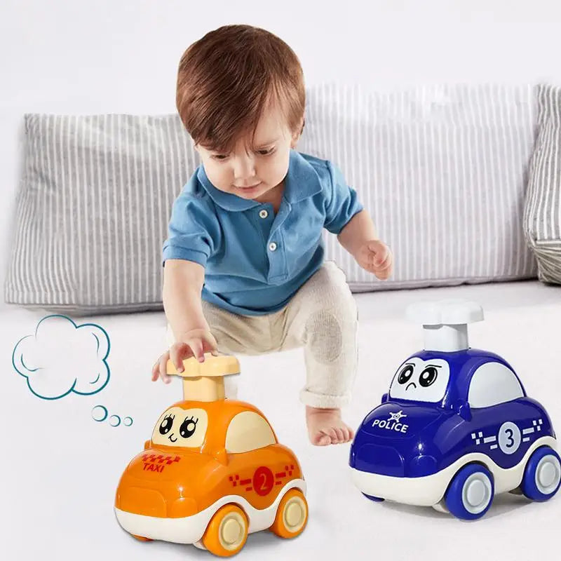 Baby Car Toy Inertia Cartoon Animal Engineering Vehicle Press Go Cartoon Truck Toys Pull Back Cars Toys for 1 2 3 Year Boys Gift Peaceful Pleasures Health and Wellness