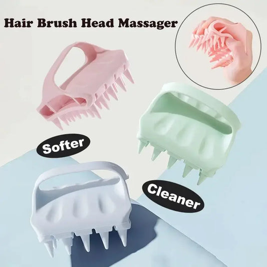 Scalp Massager Shampoo Brush Hair Washing Scalp Brush Soft Silicone Scalp Massager Hair Comb For Dandruff Removal Shampoo Brush Peaceful Pleasures Health and Wellness