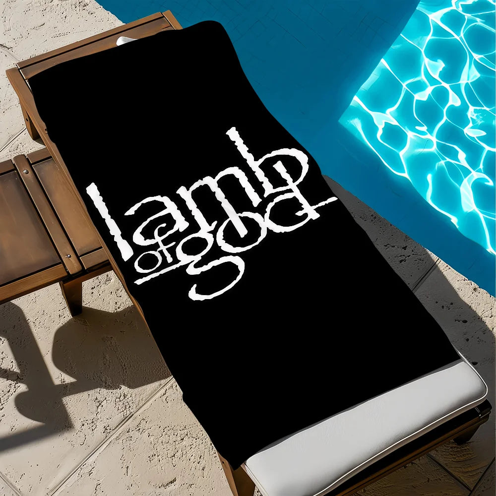 Lamb of God Rock Band Quick-Dry Beach Towel | Travel & Gym