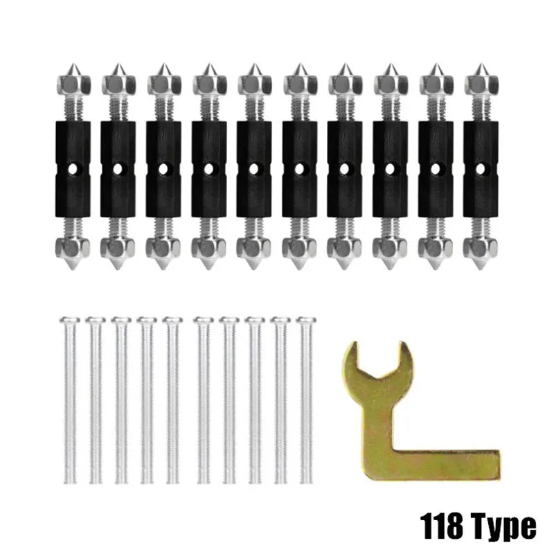 10-Pack Wall Switch Socket Cassette Repairer Kit & Wrench Peaceful Pleasures Health and Wellness Type 118