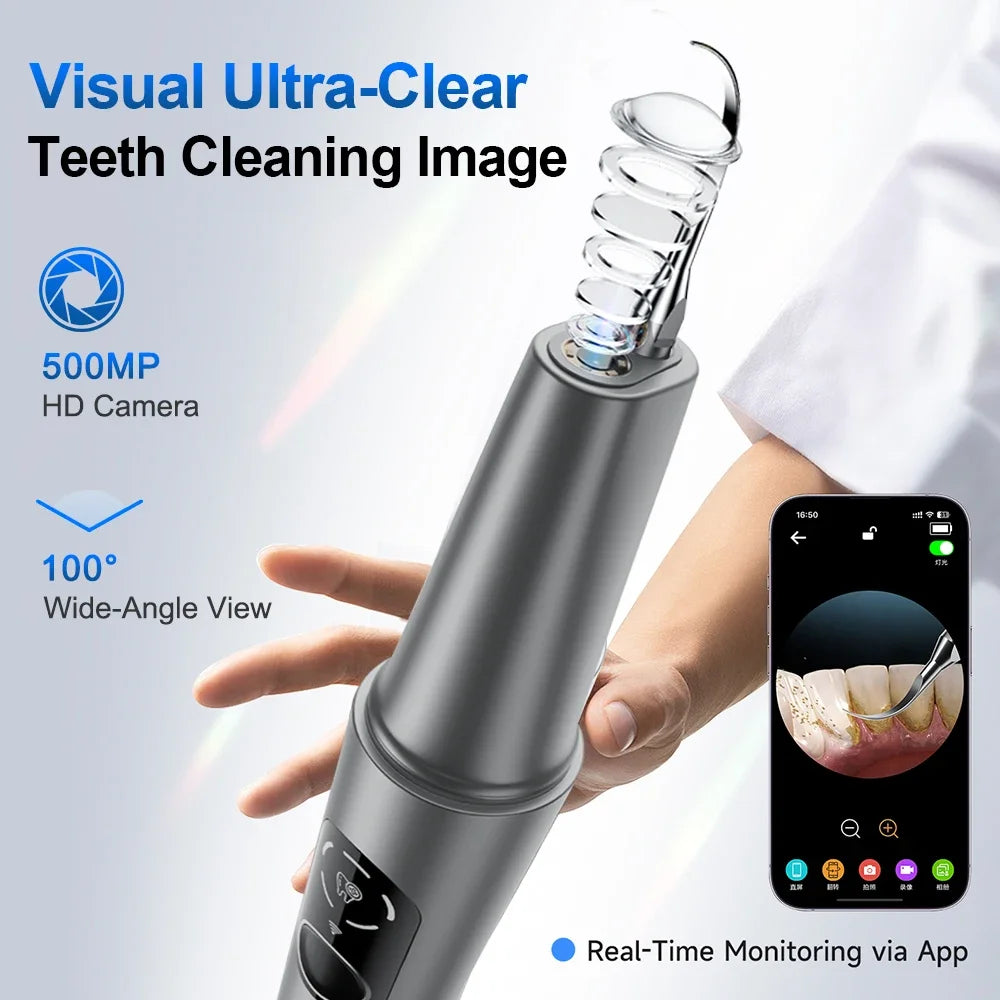 AFDEAL M1 Ultrasonic Teeth Cleaner – HD Camera & 5 Modes