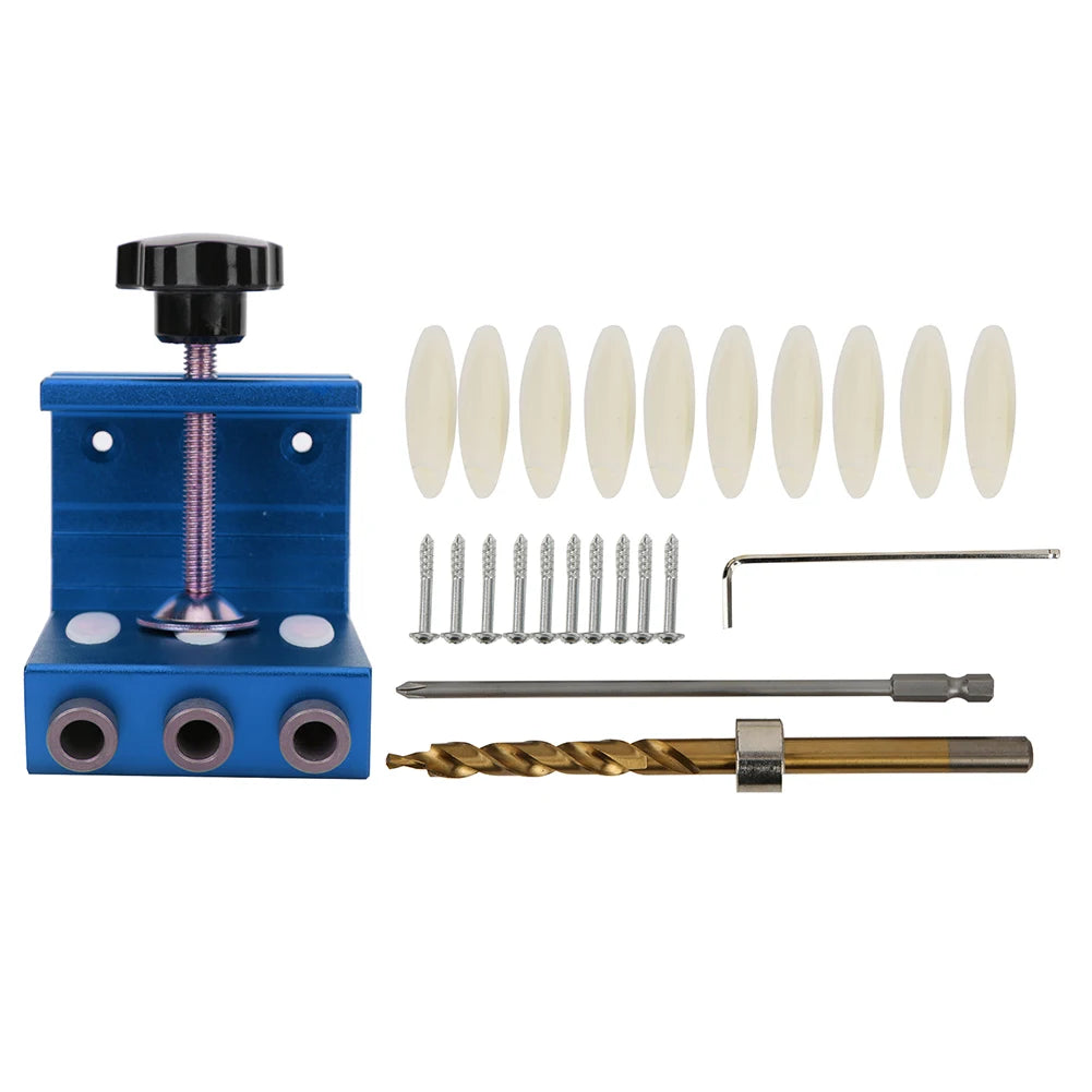 Pocket Hole Drill Guide Aluminum Alloy Household Woodworking Punch