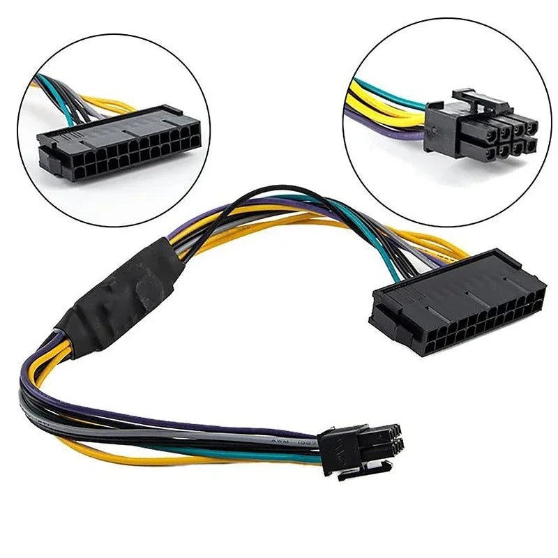 24-Pin to 8-Pin Power Cable for Dell OptiPlex 3020 7020 9020