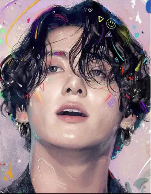 Paint by Numbers Kit – Men Figure Acrylic Canvas 60×75cm