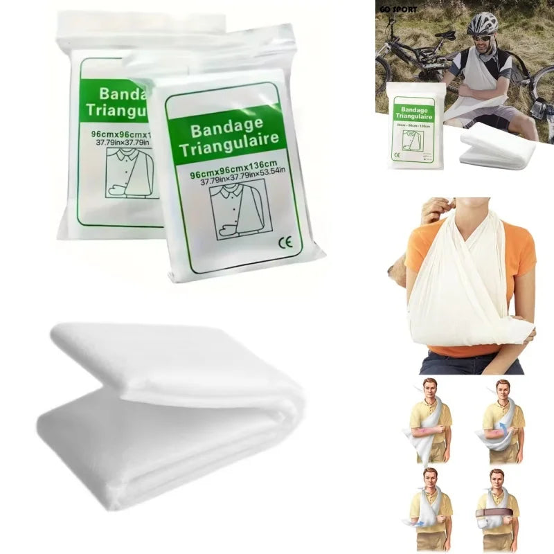 1Pc First Aid Kit Medical Bandage Fracture Fixation Triangular First Aid Bandage Emergency Camping Accessories Peaceful Pleasures Health and Wellness