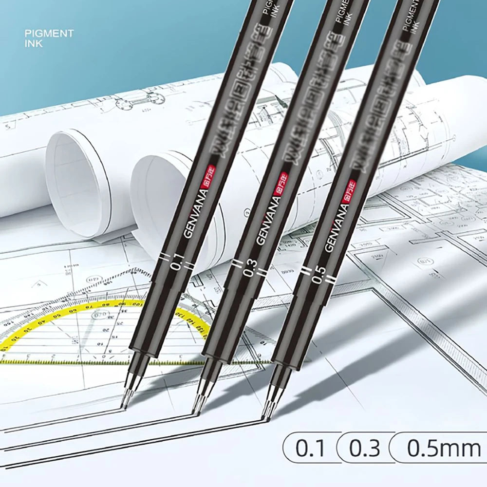 Double Line Pen Architect Exam Headed Needle Tube Drawing Tool Wall
