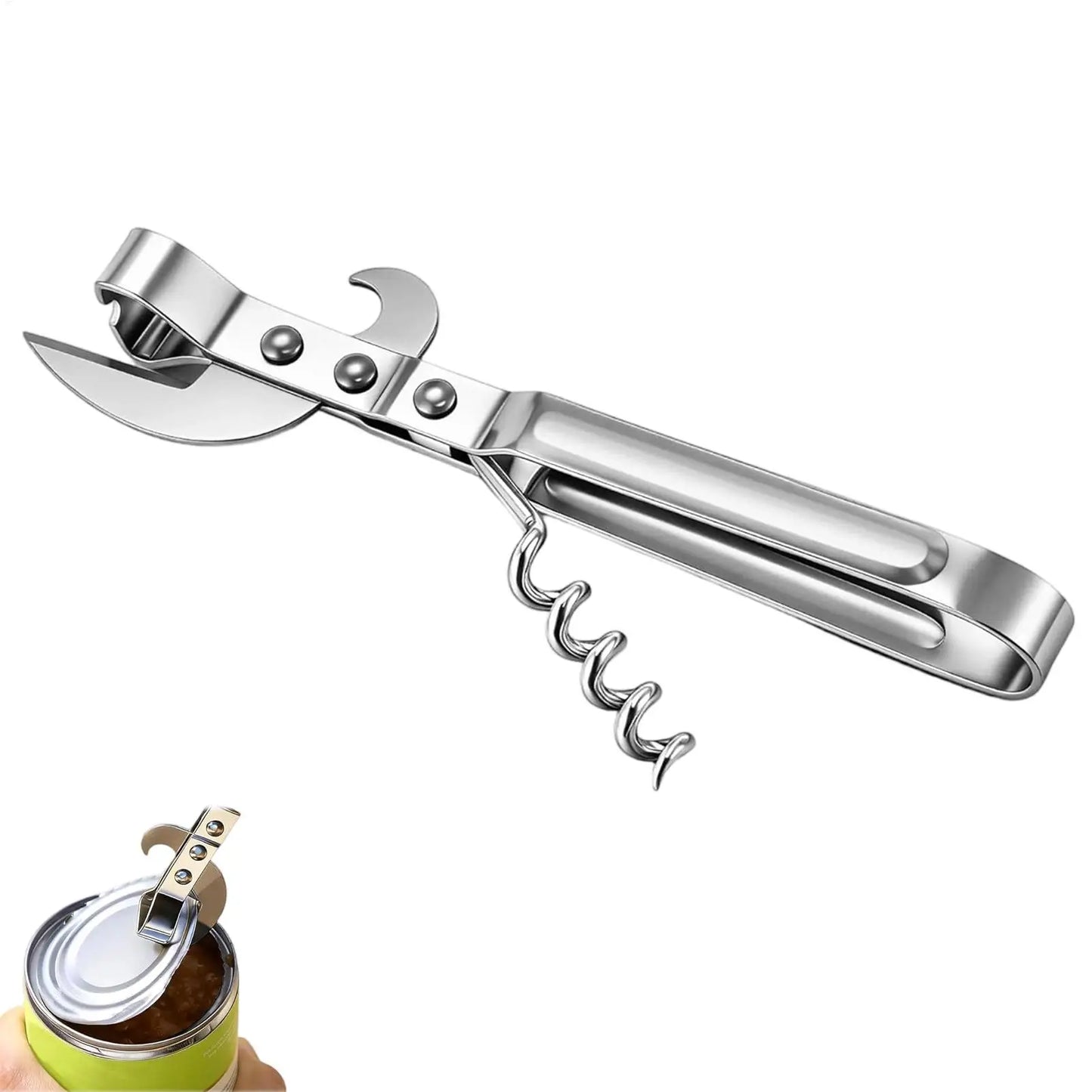 Multifunctional Stainless Steel Bottle & Can Opener | Bar Tool
