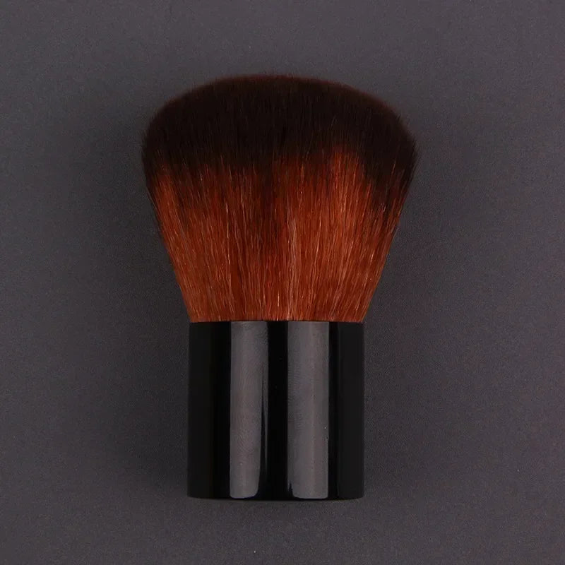 Makeup Brush Beauty Tool - 1Pcs Foundation, Blush, Concealer, Contour, Highlight, Cheek Brush for Blending, Round Angled Top Peaceful Pleasures Health and Wellness Black