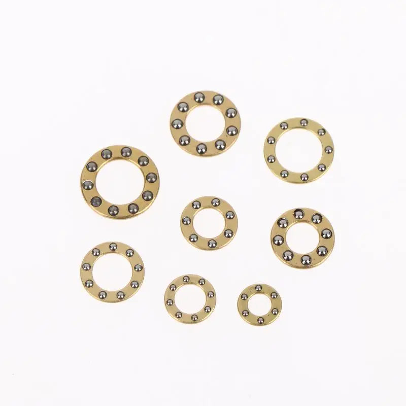 New 10Pcs Mini Plane Axial Bearing Ceramic Steel Ball Thrust Copper Support Folding Knife Opening Closing Accessories Peaceful Pleasures Health and Wellness