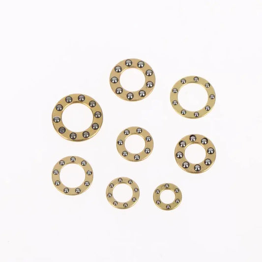 New 10Pcs Mini Plane Axial Bearing Ceramic Steel Ball Thrust Copper Support Folding Knife Opening Closing Accessories Peaceful Pleasures Health and Wellness