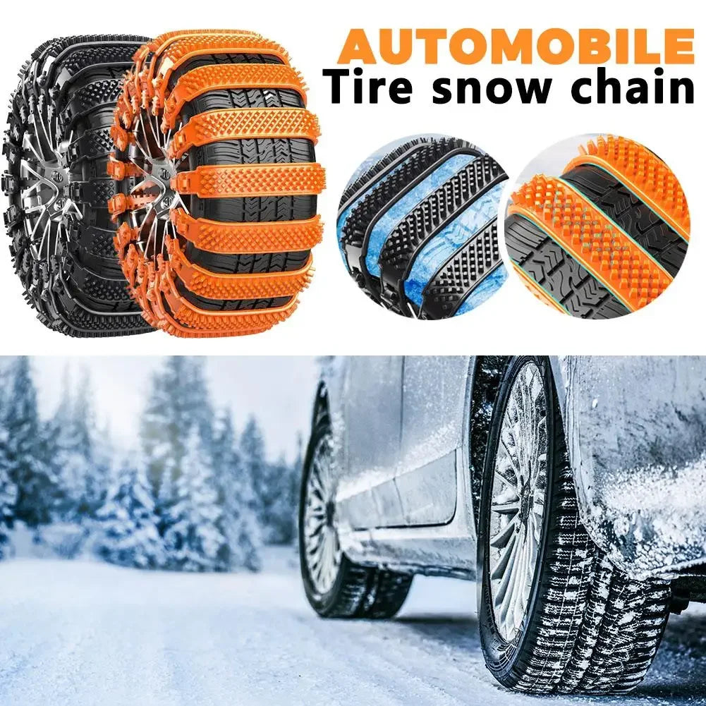 20/10pcs Snow Chain Urethane Set Wheel Ties Belts Widen Thicken Car Tire Crawler Anti-skid Wheel Tyre Ties Winter Emergency Tool Peaceful Pleasures Health and Wellness