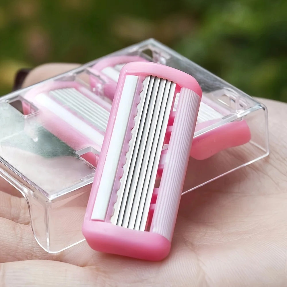 6-Blade Manual Razor Set – Face & Body Shaving Men & Women