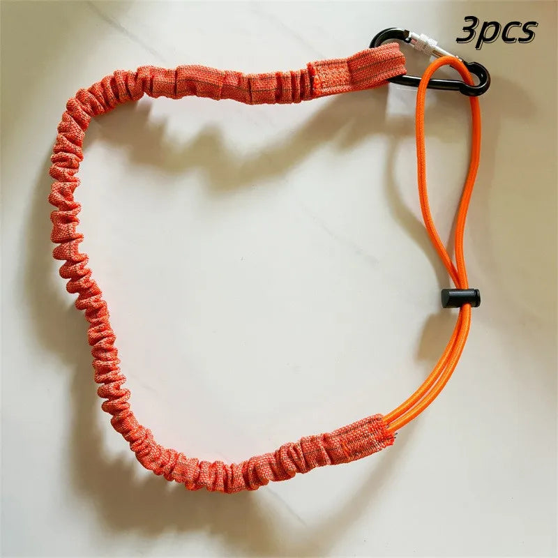 Safety Tool Lanyard Carabiner Hook | Anti-Drop Elastic Rope