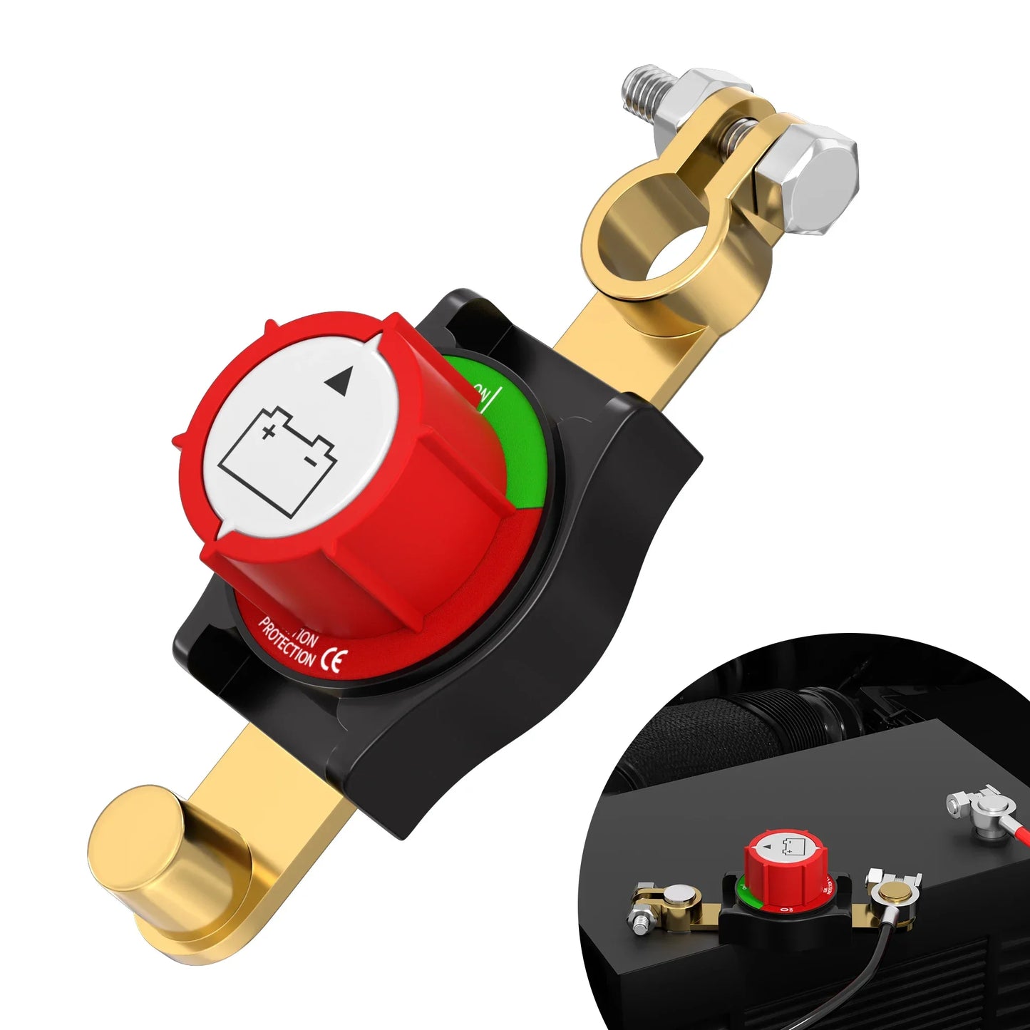 Battery Disconnect Switch 275A | 12-48V On/Off Peaceful Pleasures Health and Wellness United States