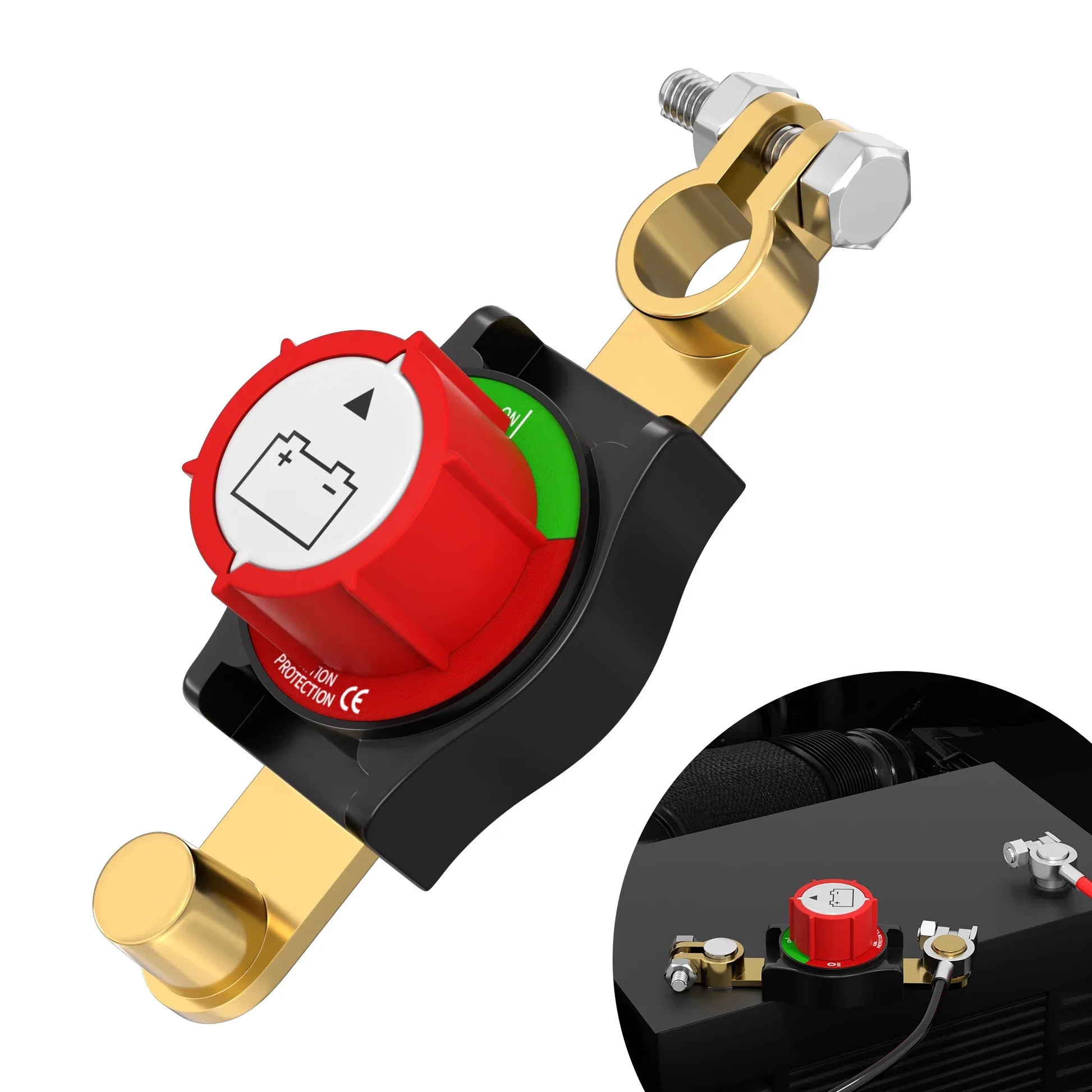 Battery Disconnect Switch 275A | 12-48V On/Off Peaceful Pleasures Health and Wellness United States