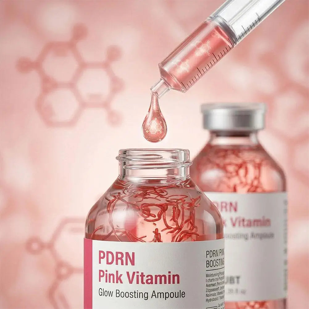 Collagen Silk Peptide Peptide Pink PDRN Glow Intensive Ampoule Intensely Hydrating, Lifting And Firming Increase Skin Elasticity Peaceful Pleasures Health and Wellness