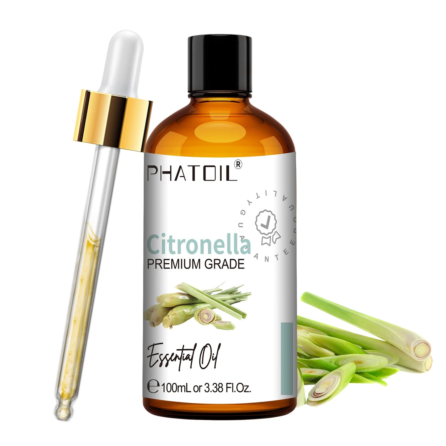 PHATOIL 100ml Pure Essential Oil For Diffuser,Candle Making-Lavender Sandalwood Eucalyptus Peppermint Cinnamon Vanilla Oils Peaceful Pleasures Health and Wellness