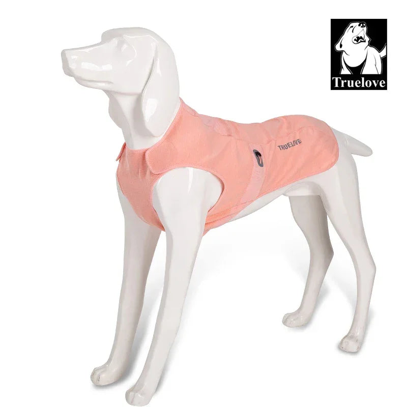 Truelove Anti-Bacterial Pet Coat New Design Pet Apparel Soft Breathable Dog Coat Adjustable Buckle Reflctive Material TLG2521 Peaceful Pleasures Health and Wellness Dusty Pink M China Mainland